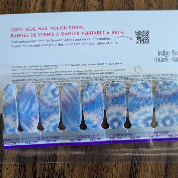 Color Street nail strips - Indigo Burst  2/$20   5/Free Ship - Picture 1 of 1